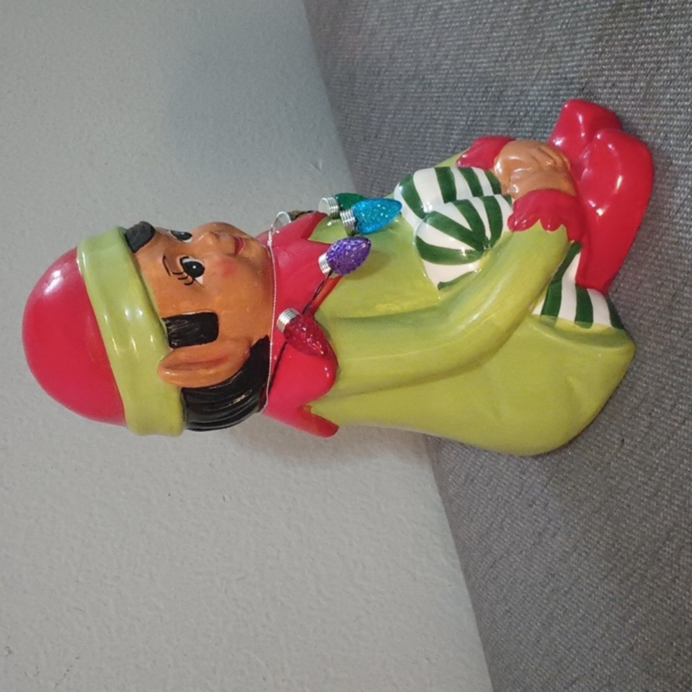 Mr. Christmas 12" Nostalgic LED Elf Figure - Picture 2 of 4